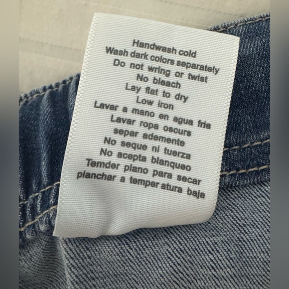 Judy Blue High Rise Boyfriend Jogger Jeans Size 0/24 Blue Drawstring Waist - Picture 10 of 16